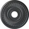 Ekena Millwork Melonie Ceiling Medallion (Fits Canopies up to 6 3/8"), Hnd-Painted Pewter, 16"OD x 3 5/8"ID x 3/4"P CM16MLPES - alternate 1